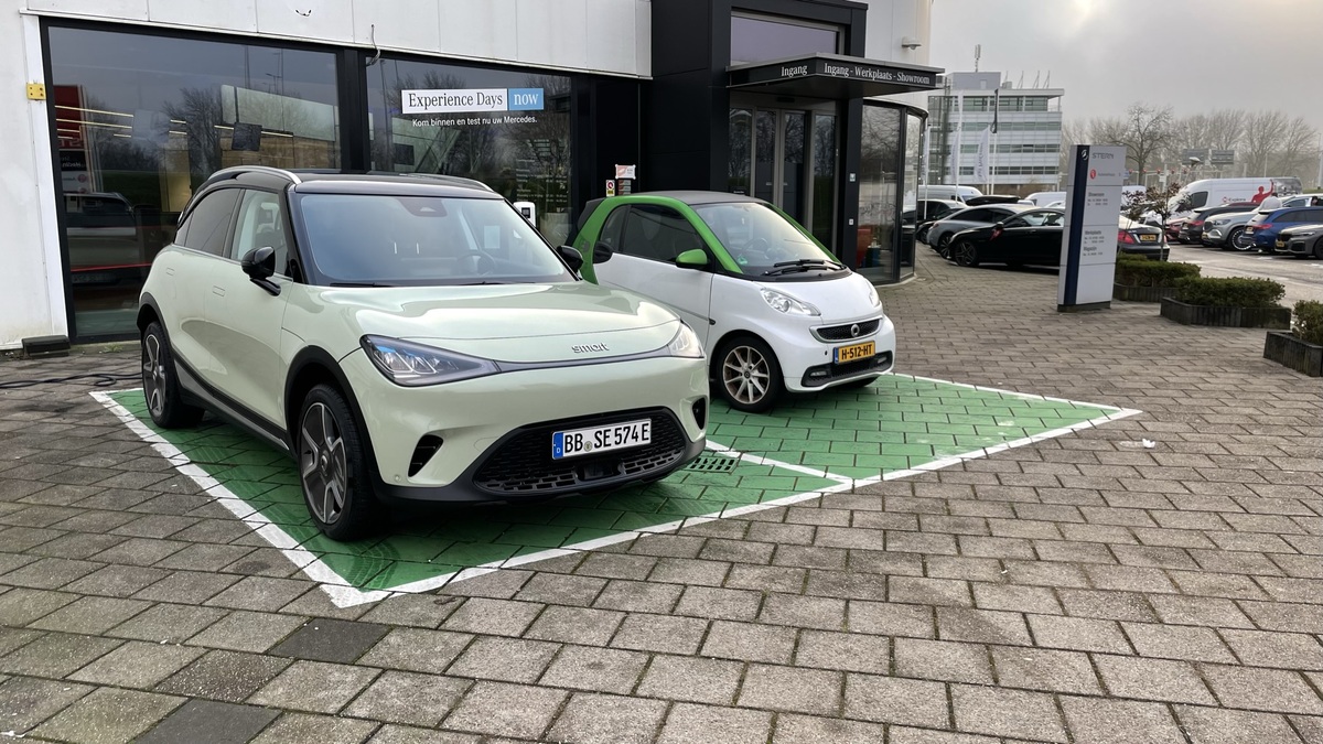 Smart #1 Pro+ in Amsterdam vergleich mit smart fortwo electric drive