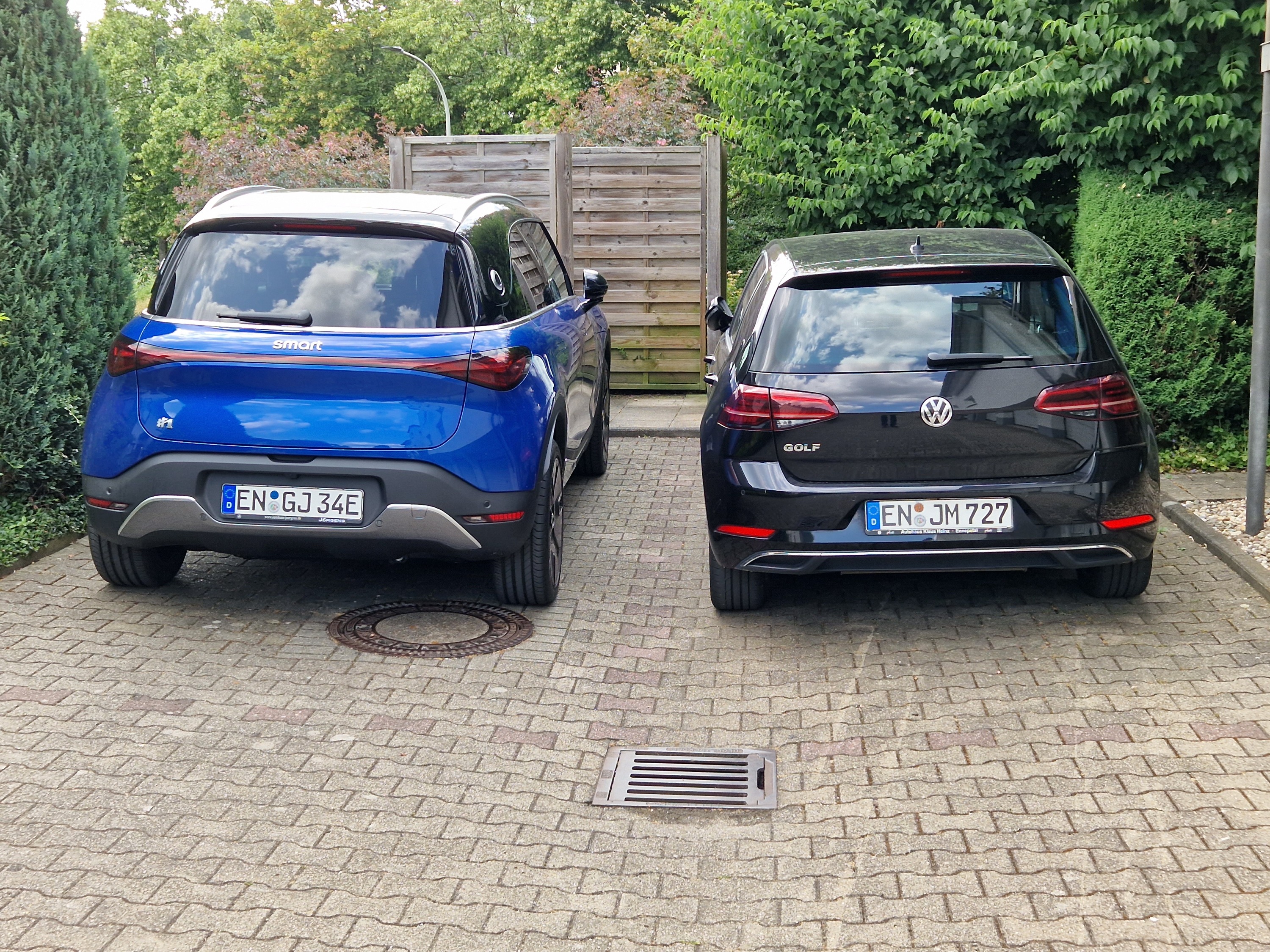 Smart #1 neben Golf 7 Grössenvergleich